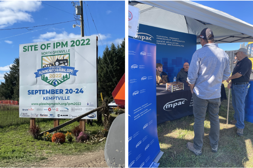MPAC booth and staff at the international plowing match 2022